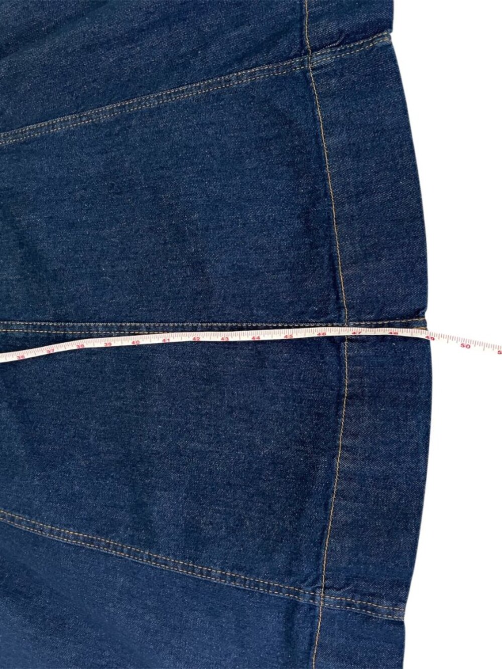 Zara Z1975 Denim Midi Dress Sleeveless A-Line Blue Small Back Zip Summer NWT - Picture 9 of 9